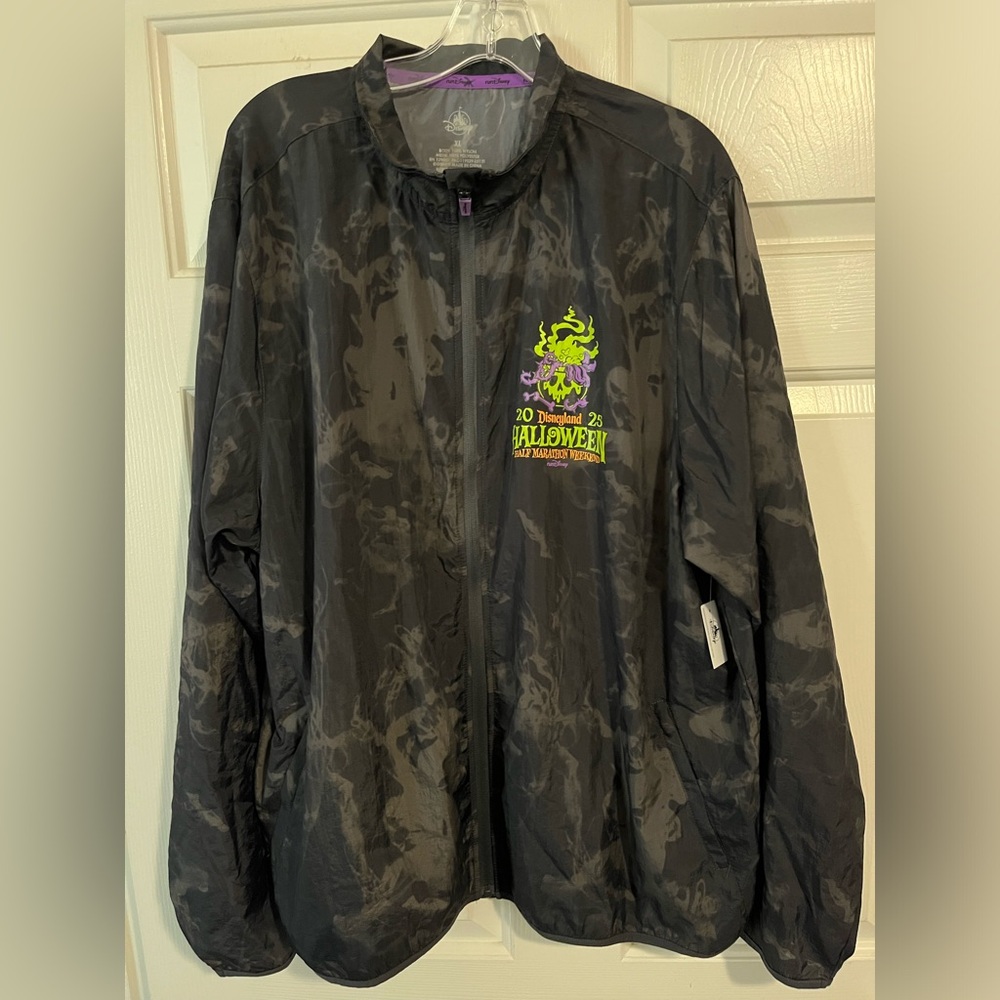 Disney Black and Green Windbreaker Jacket